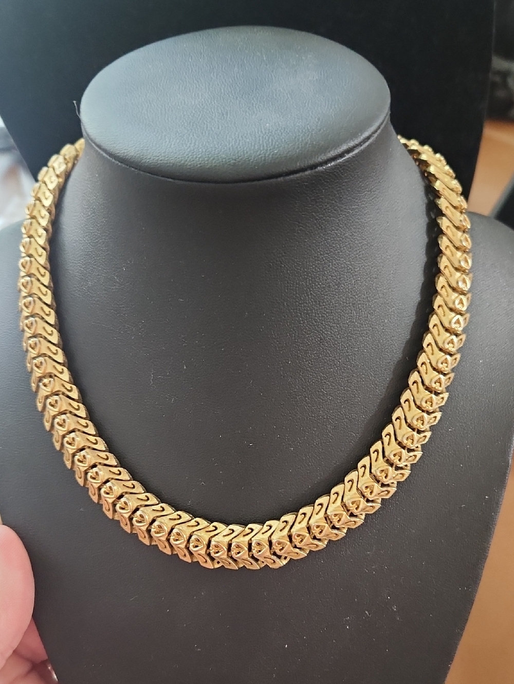 Vintage Gold Link Chain Necklace